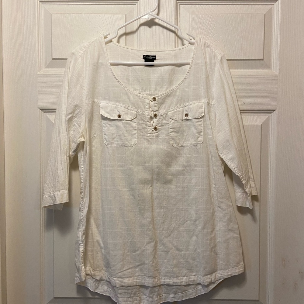 Women’s Eddie Bauer white blouse